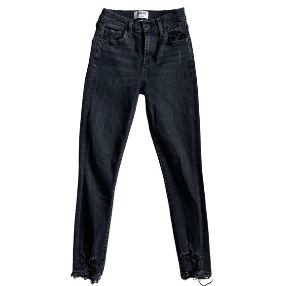 AGOLDE Sophie High Rise Distressed Skinny Crop Jeans Size‎ 24 - Picture 4 of 10